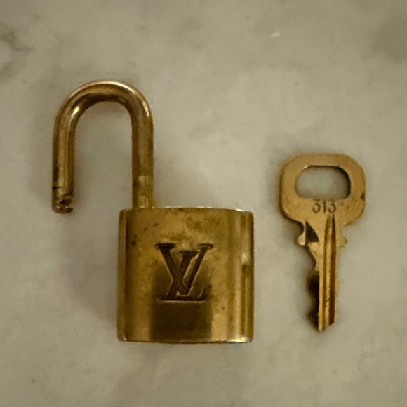 Louis Vuitton Brass-Tone Padlock #313 - Picture 4 of 5